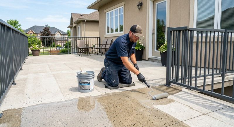 Porch Concrete Sealing in Redmond, WA